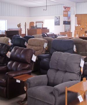 家具商场装修单人沙发效果图片