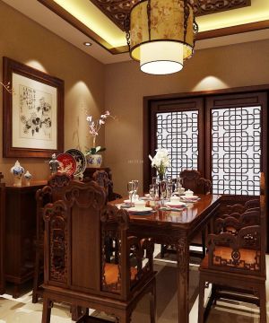 中式风格家装餐厅设计装修图片欣赏