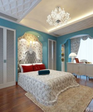 地中海风格100平房子卧室装修效果图