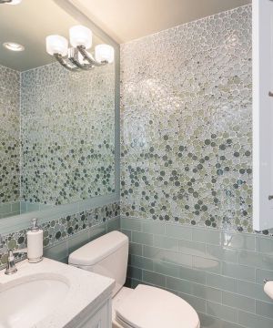 90平米房子卫生间墙面装修设计效果图片