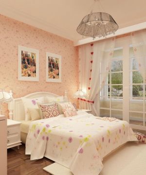 90平米房子卧室窗帘装修设计效果图
