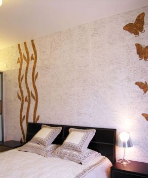 80平米房子床头背景墙装饰装修设计效果图片