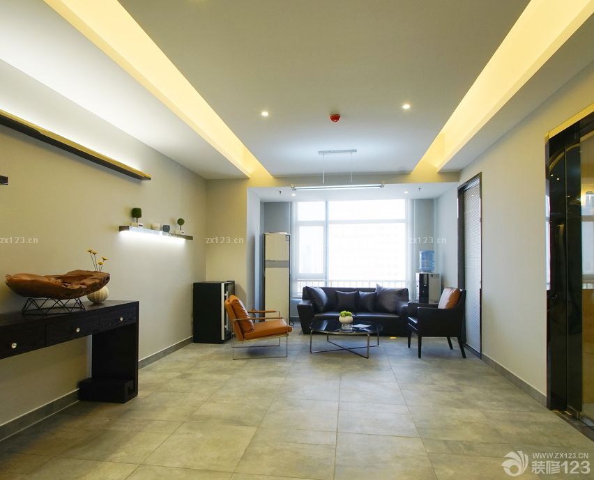 家庭办公室地板砖装修效果图片欣赏