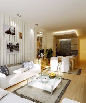 70平米房子客厅沙发背景墙装饰装修效果图