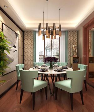100平米房子餐桌椅子装修设计效果图片