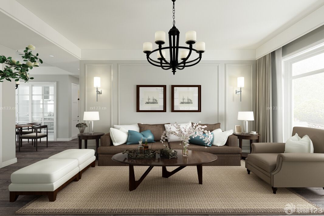 客厅墙面装饰装修设计效果图库