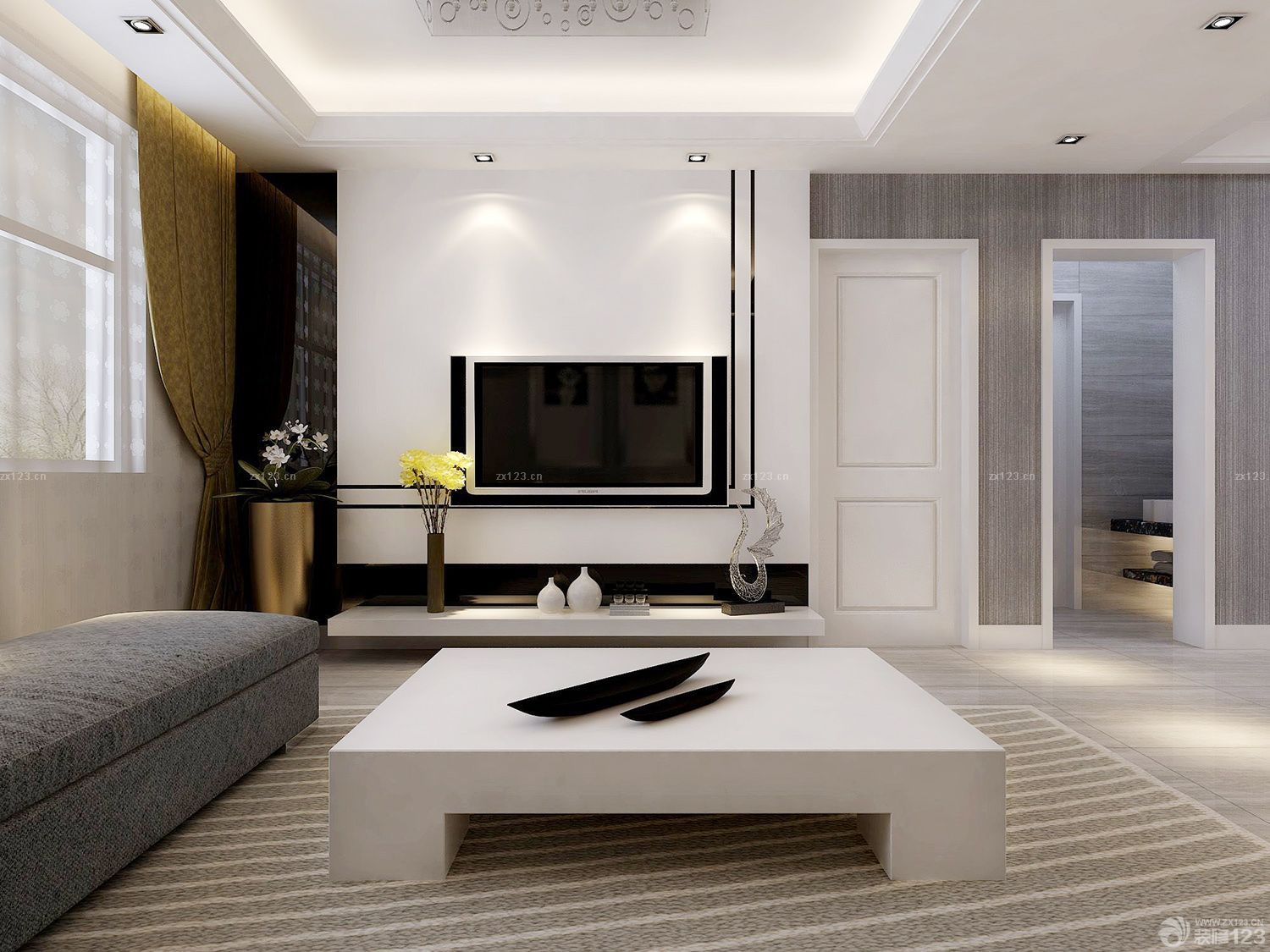 60平米家装房子客厅设计装修图