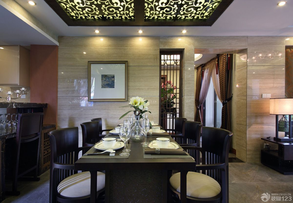 90平米房子餐桌椅子装修样板效果图片