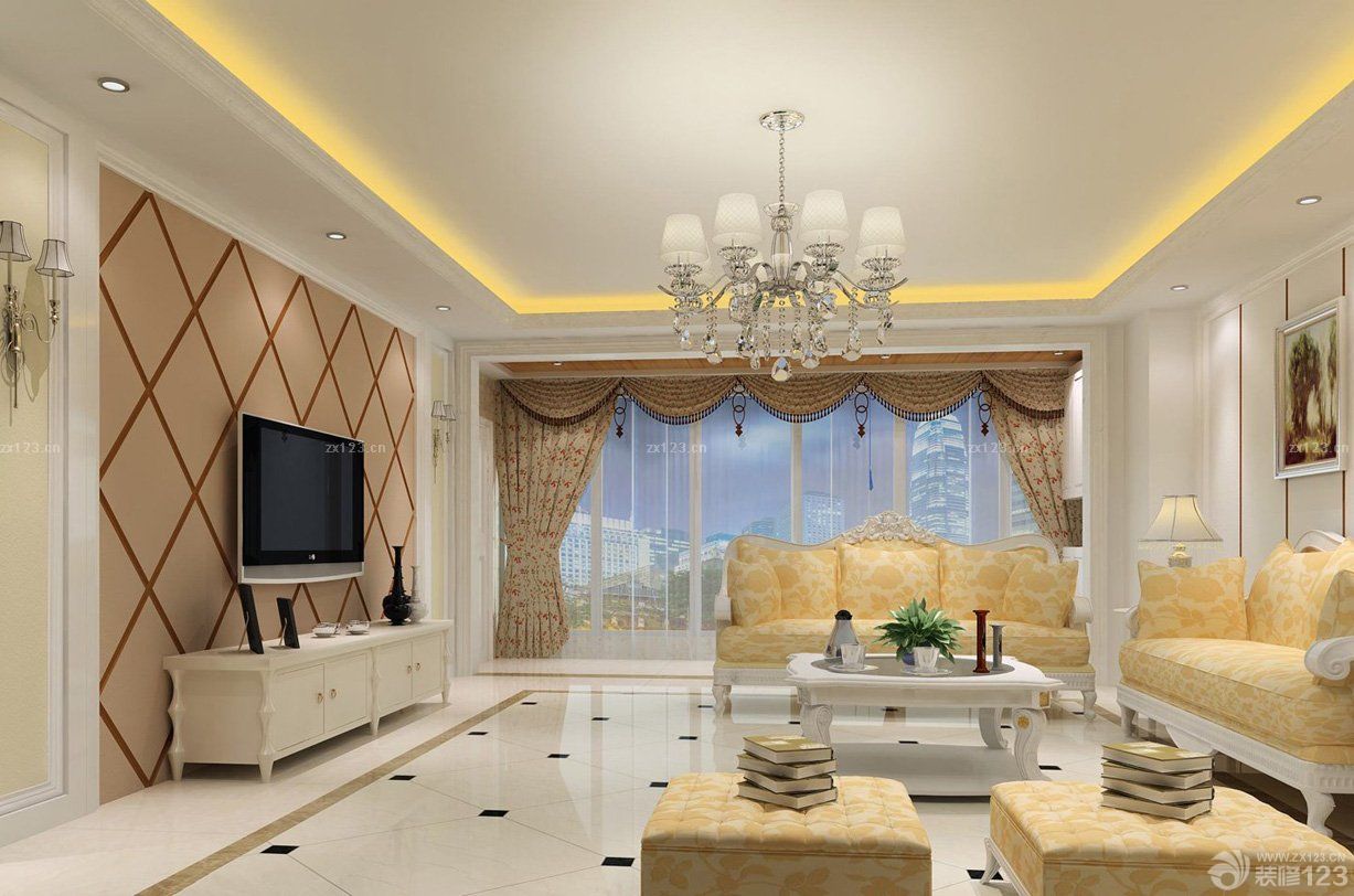 简约家装风格客厅装饰图片