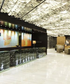 时尚现代风格酒店宾馆背景墙装修效果图