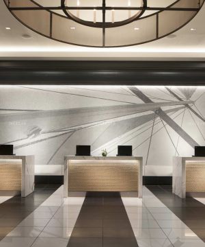 现代风格酒店宾馆背景墙装修效果图