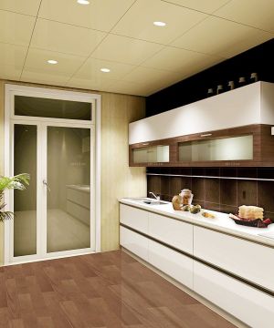 现代欧式混搭风格120平方房子厨房装修图