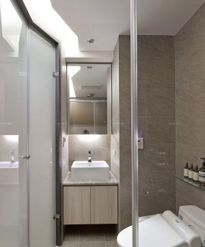 现代欧式风格60平米房子卫生间装修图