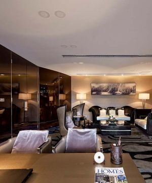 老总办公室室内装饰设计效果图片欣赏