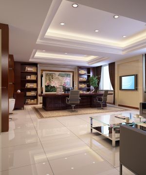 老总办公室装饰设计效果图片大全