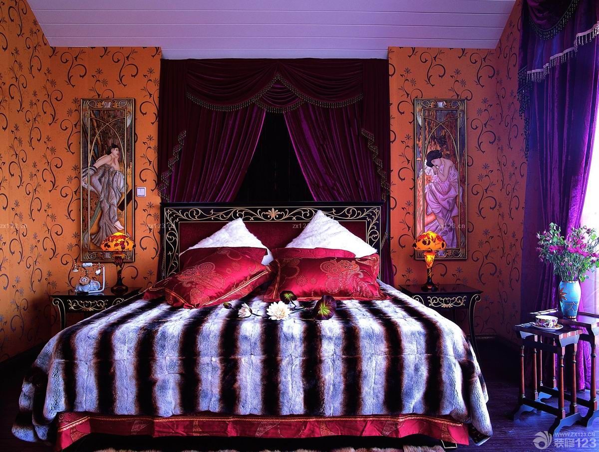 房子卧室装饰装修设计效果图片大全120平