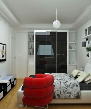 现代80平小户型卧室设计装修案例