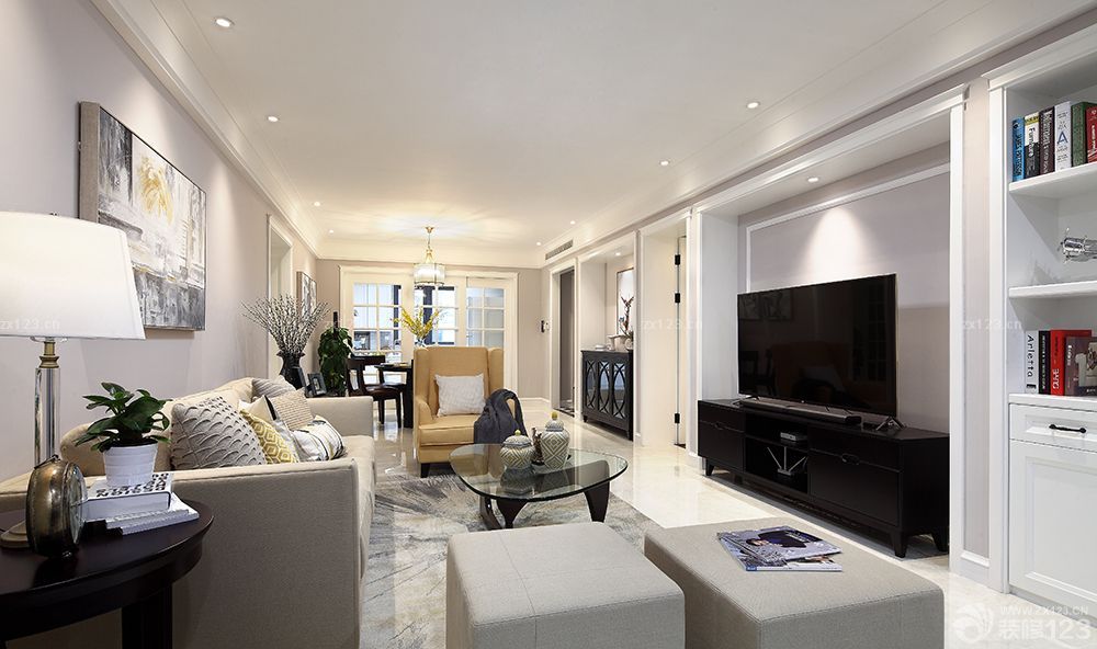 家装客厅多人沙发装修图片大全