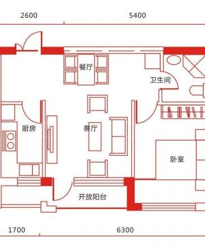 现代80平米小户型设计平面图