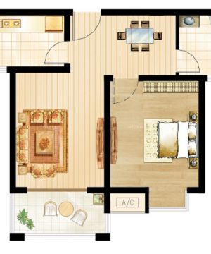 50平米小户型家装平面图