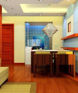 客厅餐厅一体玄关装修效果图片