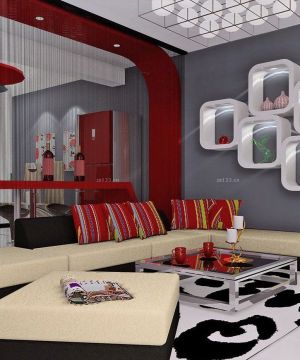 家装客厅与餐厅隔断设计效果图片