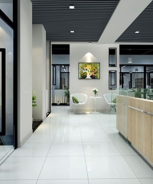 最新办公室室内装饰效果图片