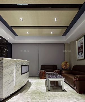 180平米办公室室内吊顶装修效果图片欣赏