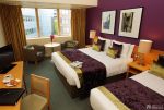 宾馆房间紫色墙面装修效果图片酒店