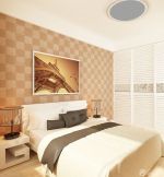 50平小户型卧室床头背景墙装修效果图片