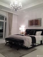 70平两室一厅欧式卧室床头装饰画装修效果图