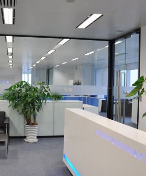 现代写字楼办公室玻璃墙装修效果图集