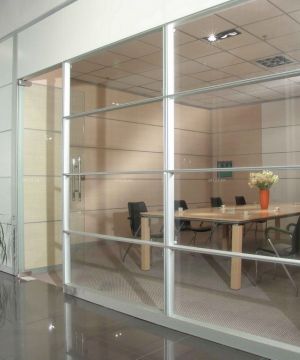 现代办公室玻璃墙设计效果图片欣赏
