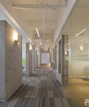 混搭风格办公室走廊设计效果图