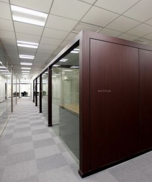 现代办公室走廊设计装修效果图