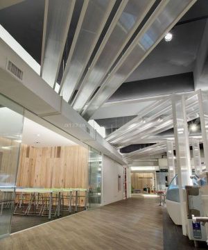 时尚办公室室内走廊设计效果图片欣赏 