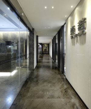 大型办公室走廊设计效果图片