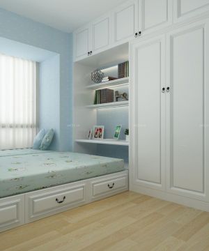 60平米两室一厅小户型简约卧室设计装修效果图