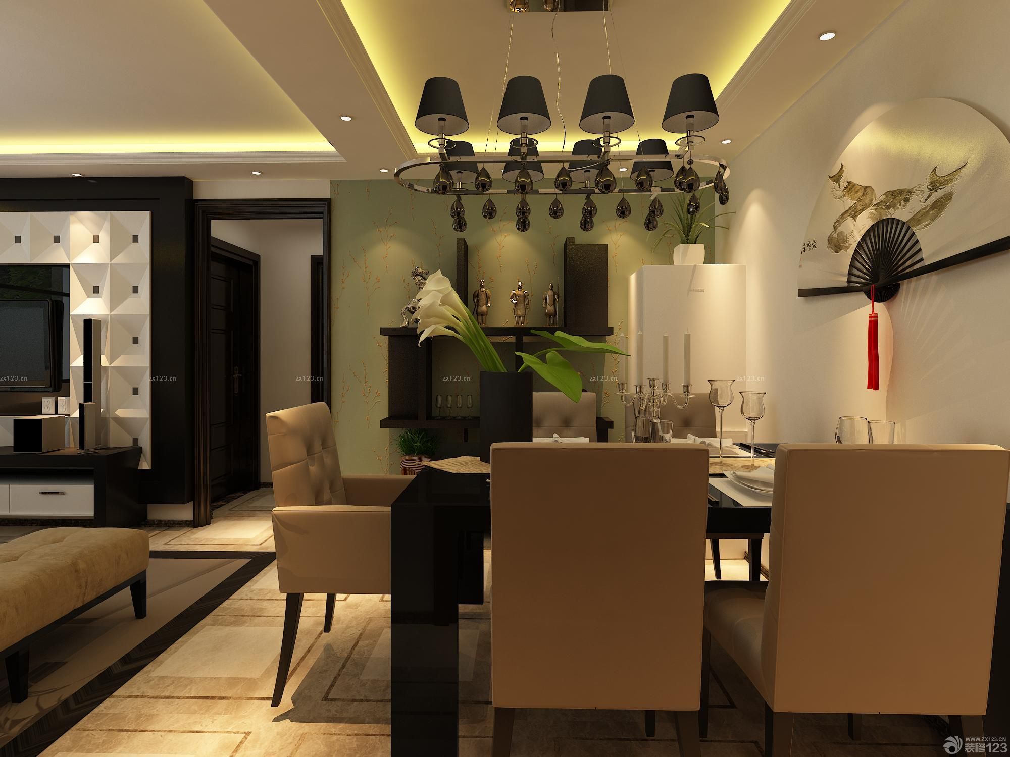 家装餐厅吊灯效果图