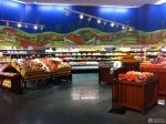 时尚蔬菜超市蓝色墙面装修效果图片
