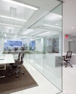 现代办公室玻璃隔断设计图片