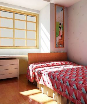 60平米两室一厅小户型女孩卧室装修效果图
