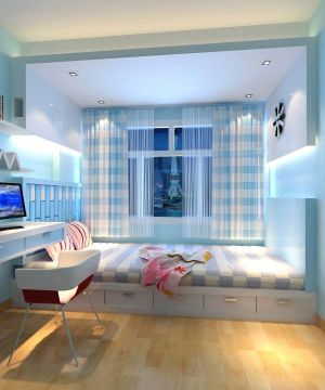 地中海60平米两室一厅小户型卧室装修效果图