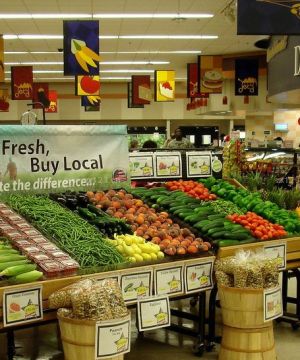 复古蔬菜超市装饰设计装修效果图