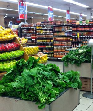 现代风格蔬果超市装修效果图