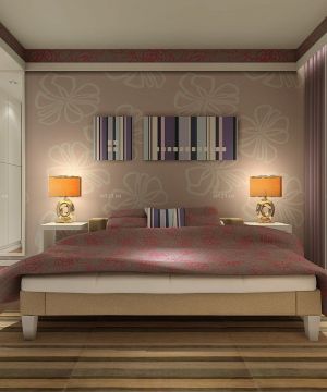 60平米小户型两室个性卧室设计装修效果图片
