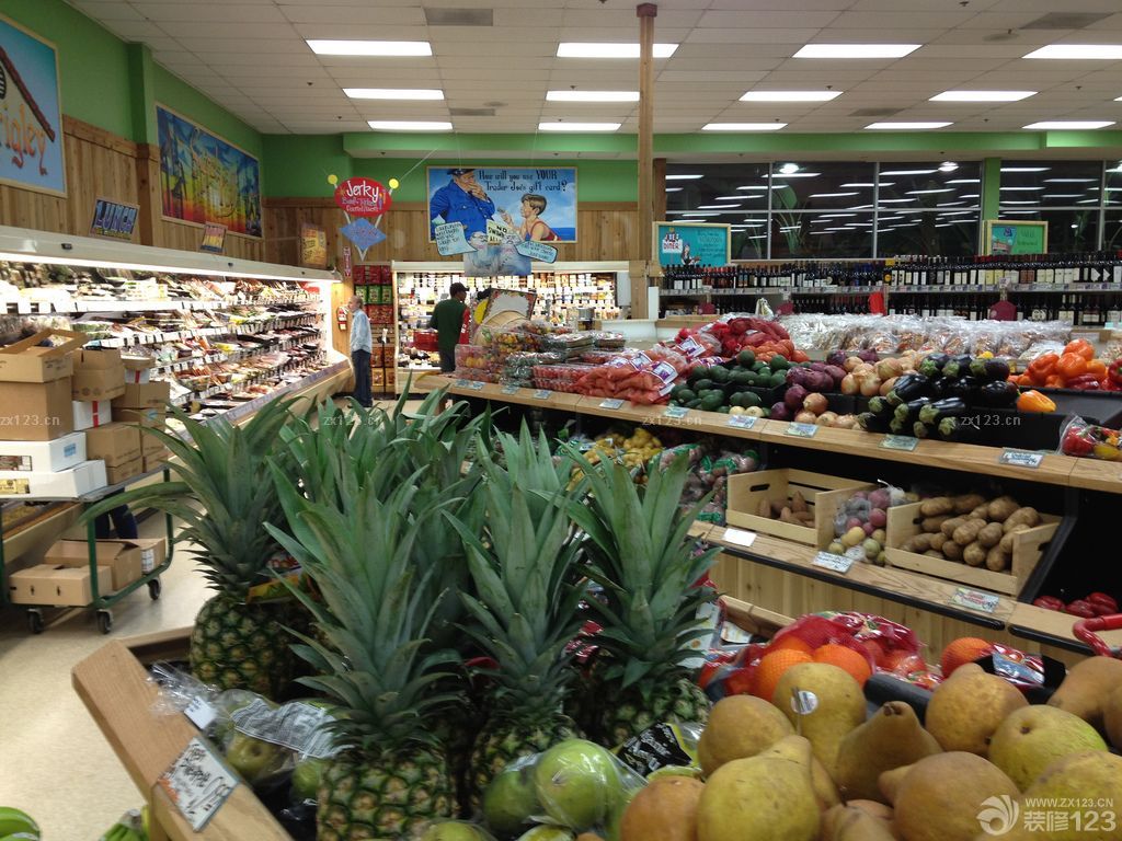 果蔬超市集成吊顶装修效果图片欣赏