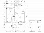 60平家庭室内设计两室一厅户型图