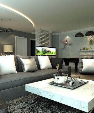 现代家装风格130平米房子装修设计图片大全