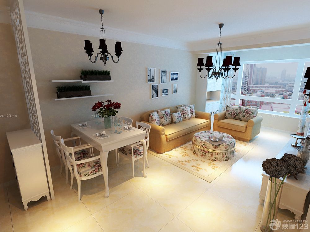 客厅装修图片 多人沙发装修效果图片